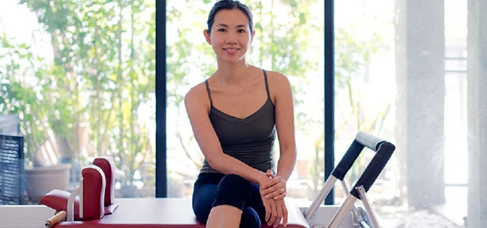 Pilates instructor in studio