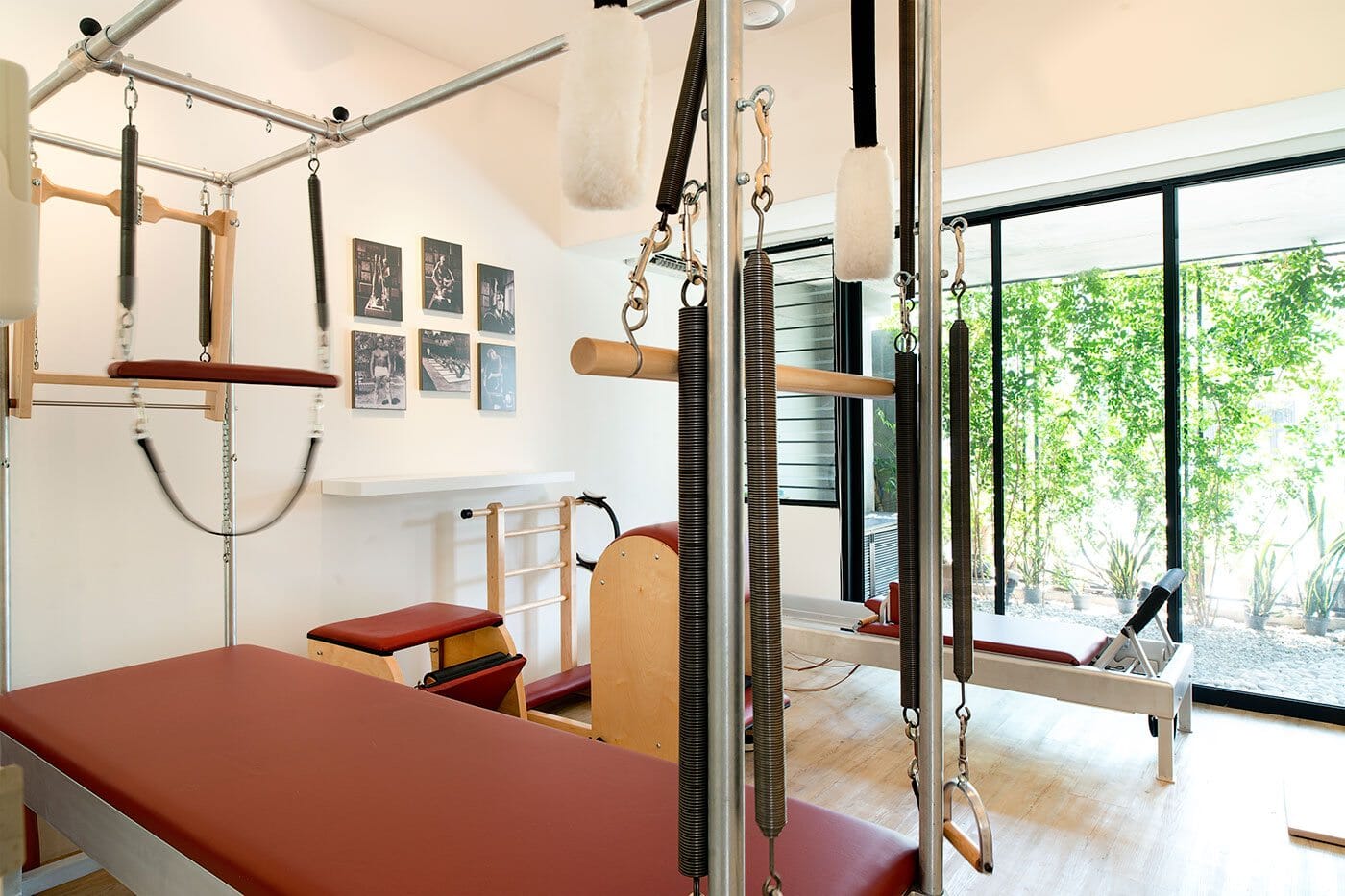 Pilates apparatus and studio